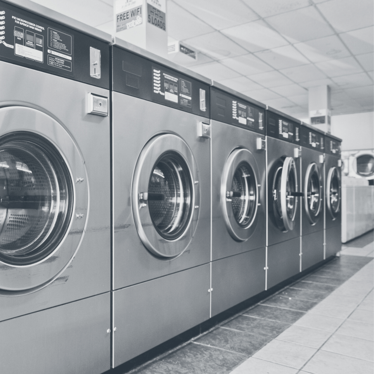 Lavandaria Self Service com Pagamento Contactless